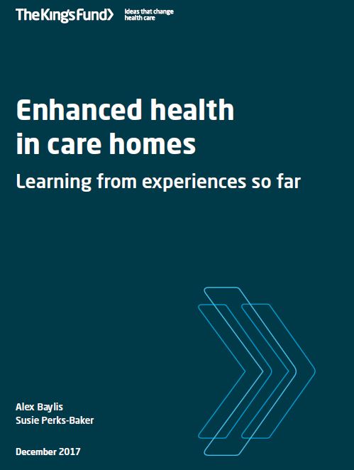 Enhanced health in care homes. Learning from experiences so far