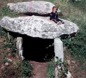 Mané rutual, dolmen en Locmariaquer, en Bretaña