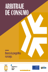 Carátula del folleto 'Arbitraje de consumo'