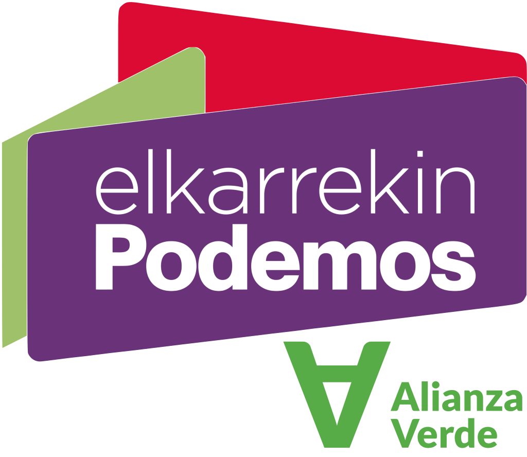 Logotipo de la formación eletoral ELKARREKIN PODEMOS - ALIANZA VERDE (PODEMOS-AHAL DUGU - ALIANZA VERDE)
