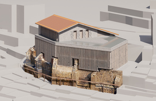 
      Vista del proyecto del nuevo centro Ekoetxea Añana
    