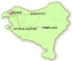 Map of Euskal Herria