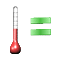 Temperaturas sin cambios: variación nula o a lo sumo de un grado de la temperatura