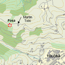  Hilobiaren kokapena (Gipuzkoako Foru Aldundiaren kartografia).