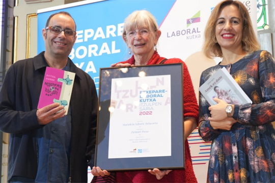 Mariolein Sabartek irabazi du Etxepare - LABORAL Kutxa Itzulpen Saria, 