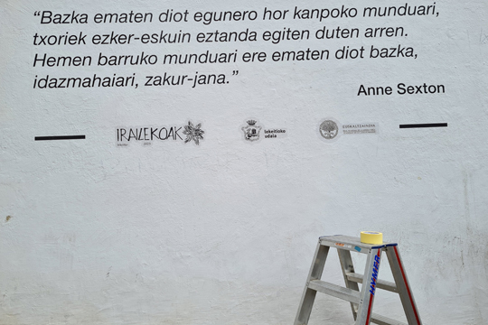 Poesia ardatz daukan egitasmoa antolatuko du Euskaltzaindiak Lekeition