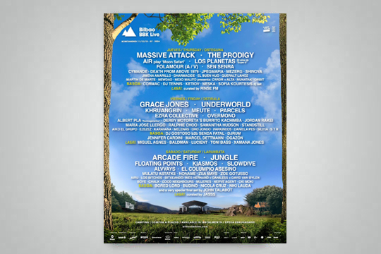 Bilbao BBK Live jaialdiaren 2024ko edizioko kartela osatu da: Grace Jones legendarioa, Air Bilbao BBK Live jaialdiaren 2024ko edizioko kartela osatu da: Grace Jones legendarioa, Air