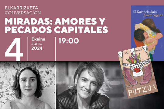 Karmele Jaio eta Goiatz Labandibar idazleen arteko elkarrizketa 