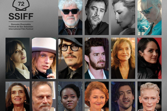 Monica Bellucci, Johnny Depp, Andrew Garfield, Isabelle Huppert, Lupita Nyong?o, Charlotte Rampling eta Tilda Swinton, besteak beste, Zinemaldian izango dira