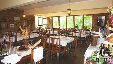 The interior of the restaurant
