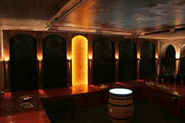 The interior of the winery