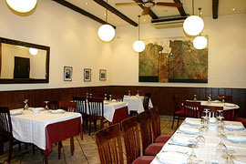 The interior of the restaurant