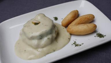 Barazki danborra pesto saltsarekin