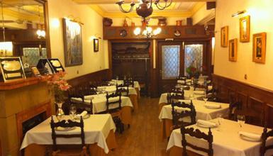 Comedor del restaurante Casa Tiburcio