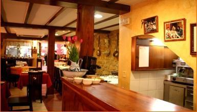 Interior of the restaurant 