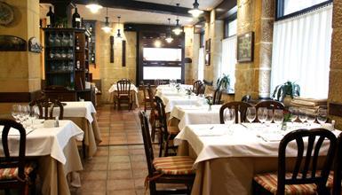 Dining room in restaurant