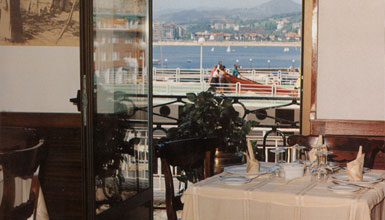 View of the dining room