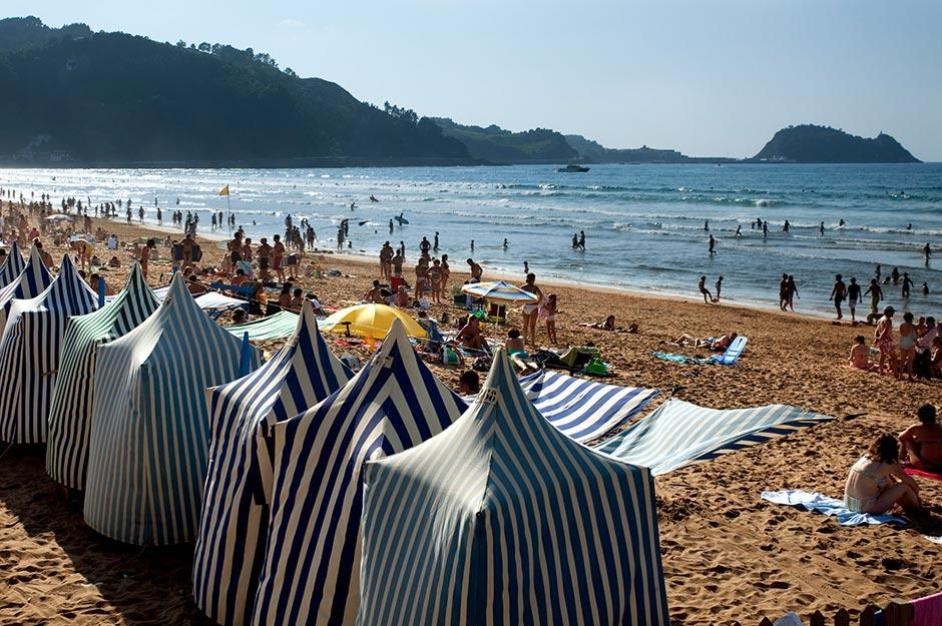 imagen de la playa de Zarautz