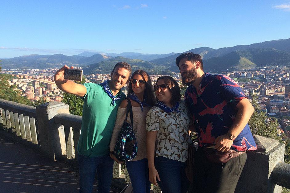 Selfie in Artxanda, in Bilbao
