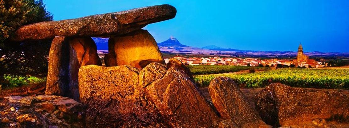 Imagen del dolmen de la Hechicera en la Rioja Alavesa