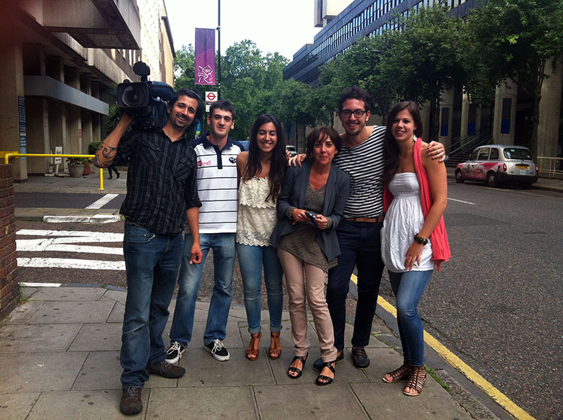 Periodistas vascos en Londres