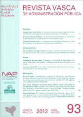 N&ordm; de Fasc&iacute;culo 93 de Revista vasca de administraci&oacute;n p&uacute;blica