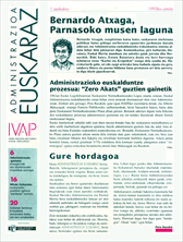 N&ordm; de Fasc&iacute;culo 1 de Administrazioa euskaraz [aro berria]