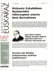 N&ordm; de Fasc&iacute;culo 14 de Administrazioa euskaraz [aro berria]
