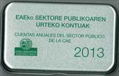 N&ordm; de Fasc&iacute;culo 2013 de EAEko arlo publikoaren urteko kontuak