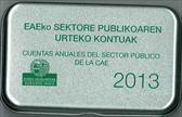 Nº de Fascículo 2013 de EAEko arlo publikoaren urteko kontuak