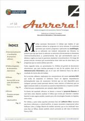 N&ordm; de Fasc&iacute;culo 58 de Aurrera!