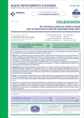 N� de Fasc�culo 183 de Aztertuko den medikamentu berria