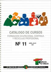 Nº de Fascículo 11 de Catálogo de cursos: formación ocupacional