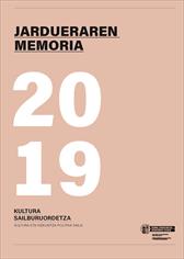 Nº de Fascículo 1 de Jardueraren memoria 2019. Kultura Sailburuord