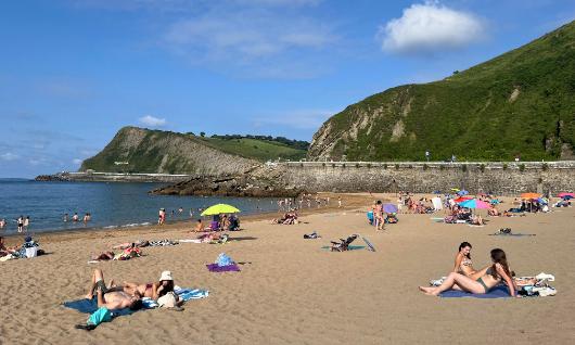 Strand Santiago, Zumaia 