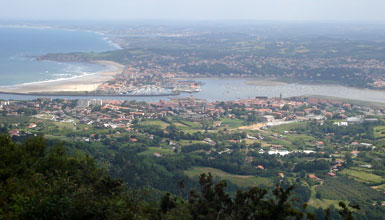 Bidasoa, asomados a la bah�a de Txingudi