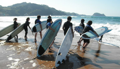 Surfing Zarautz
