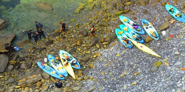 La cala de los contrabandistas desde Gorliz