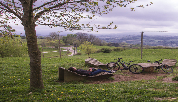 Sagar cycling,, die Apfelweinroute in Astigarraga mit dem E-Bike