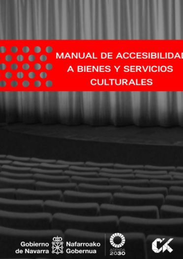 Portada del manual de accesibilidad a bienes y servicios culturales de Navarra