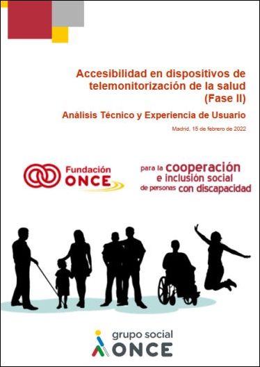 Portada del estudio técnico de la accesibilidad de dispositivos de telemonitorización de la salud.