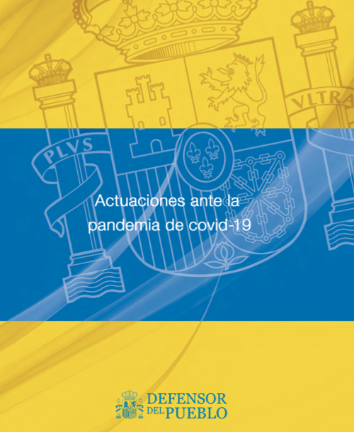 Actuaciones ante la pandemia de Covid-19 (Defensor del Pueblo, 2020) 