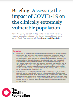  Assessing the impact of COVID-19 on the clinically extremely vulnerable population dokumentuaren azala