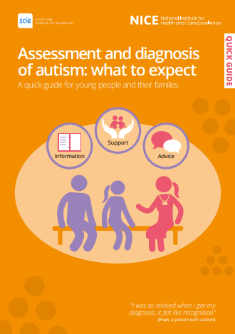 Assessment and diagnosis of autism: what to expect. A quick guide for young people and their families (SCIE and NICE, 2019)