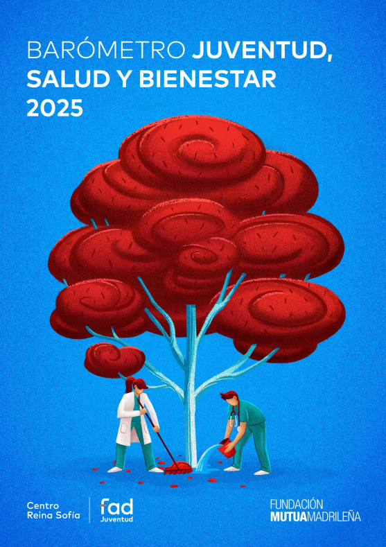 Reproducci&oacute;n total de la portada del documento 'Bar&oacute;metro juventud, salud y bienestar 2025'