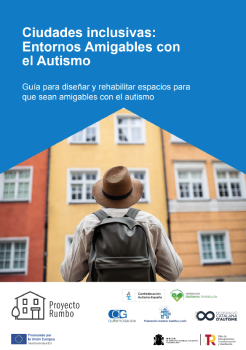 Reproducci&oacute;n total de la portada del documento 'Ciudades inclusivas: entornos amigables con el autismo. Gu&iacute;a para dise&ntilde;ar y rehabilitar espacios para que sean amigables con el autismo (Confederaci&oacute;n Autismo Espa&ntilde;a, 2024)'