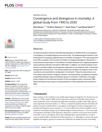 Convergence and divergence in mortality: A global study