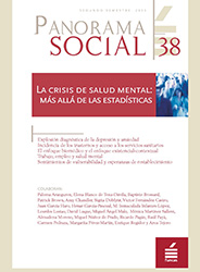 Ondorengo dokumentuaren azalaren erreprodukzio partziala: La crisis de la salud mental: más allá de las estadísticas (Panorama Social, nº 38, 2023)