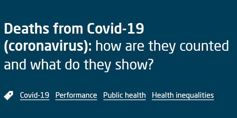 Deaths from Covid-19 (coronavirus): how are they counted and what do they show? (The King's Fund, 2021)