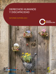 Ondorengo dokumentuaren azalaren erreprodukzio partziala: 'Derechos humanos y discapacidad. Informe Espa&ntilde;a 2021. Serie: Convenci&oacute;n ONU 32' (Comit&eacute; Espa&ntilde;ol de Representantes de Personas con Discapacidad, 2022)